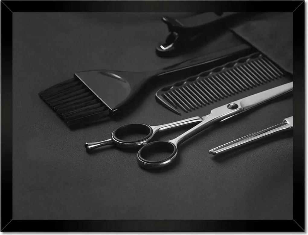 Poszterek keretben 40x30 Barber eszközök