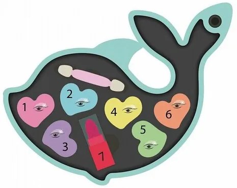 Clementoni Crazy Chic delfin Sminkkészlet, 27 x 22 cm