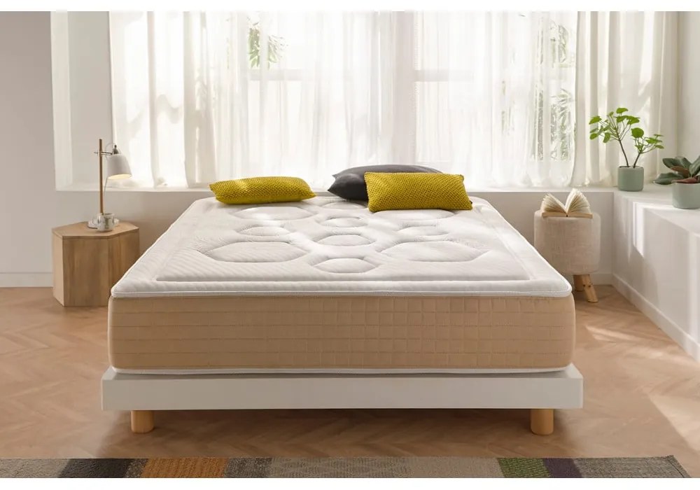 Kemény-közepes keménységű kétoldalas hőszabályozó rugós matrac 140x200 cm Hexaflex Bagged Springs Gel – Moonia