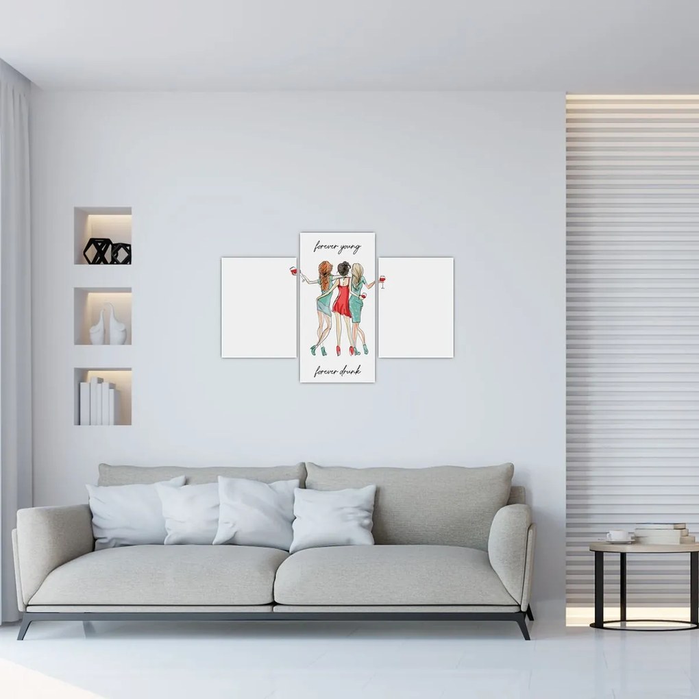 Kép - Örökké fiatal, örökké részeg (90x60 cm)