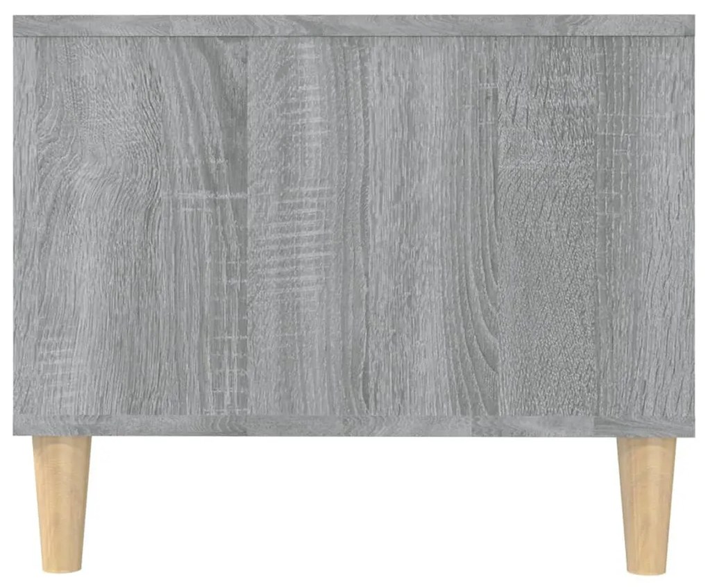Szürke sonoma színű szerelt fa dohányzóasztal 102 x 50 x 40 cm