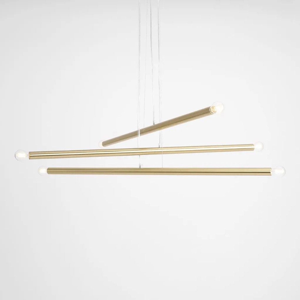 ALDEX 1072K40 TUBO Modern Led Függesztett Lámpa Sárgaréz E14 IP20