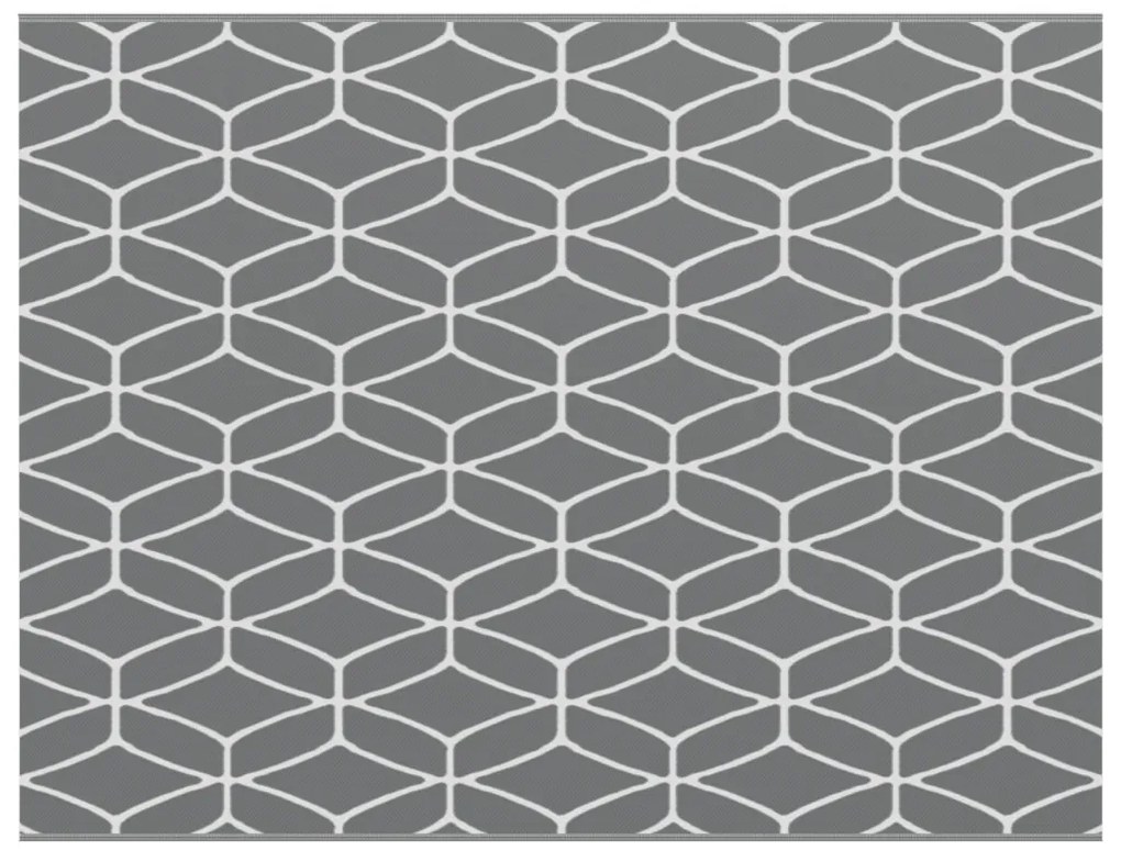 Kültéri Szőnyeg ARAKIL Szürke és fehér 250 x 300 cm PP