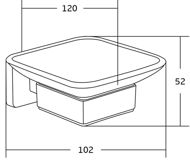 Mexen tartozékok, ASIS szappantartó, arany, 7017639-50