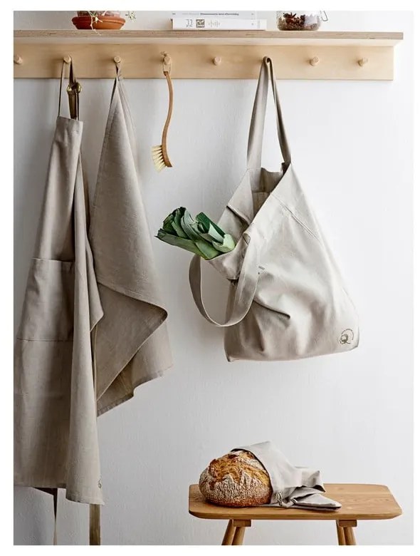 Organic Chambray bézs organikus pamut függöny - Södahl