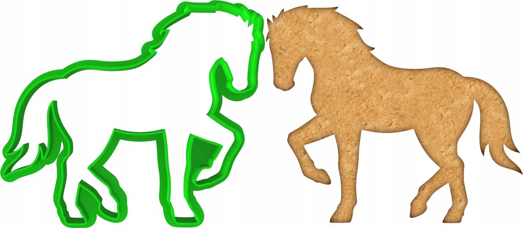 Prémium Mézeskalács lyukasztó Ló 10cm