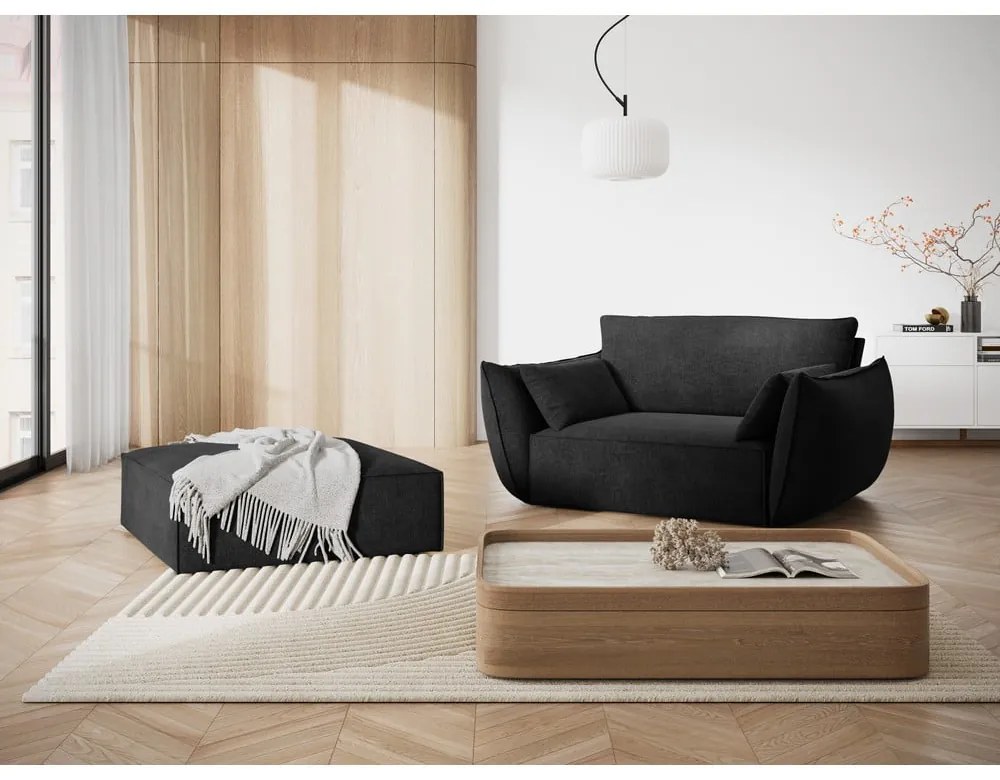 Sötétszürke lábtartó Vanda – Mazzini Sofas