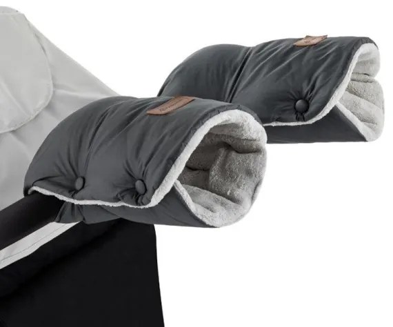 PETITE&MARS - 3v1 fusak JIBOT + rukávníky JASIE, šedý, dětský set