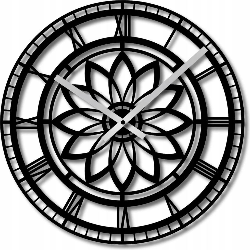 Nagy Fa Falióra 60 cm Csendes Mechanizmus Klasszikus Loft Óra