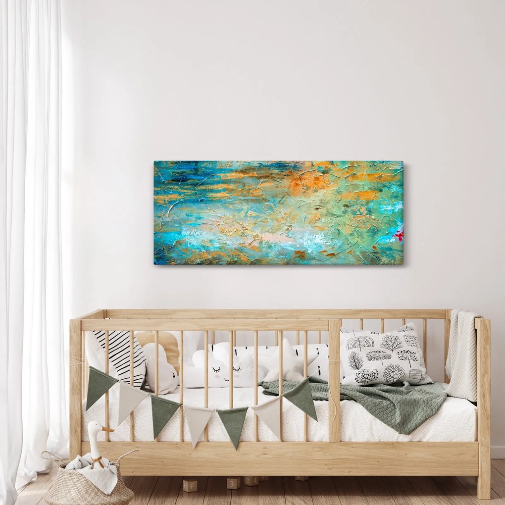 A kék absztrakció képe (120x50 cm)