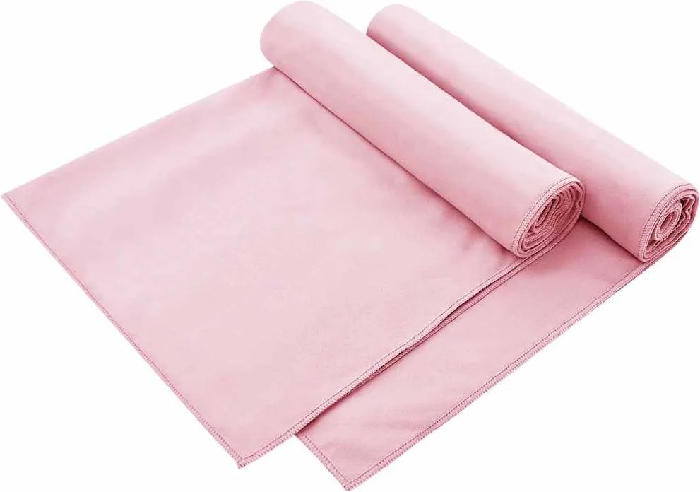 vidaXL Kültéri Szék Törölközők 2 pcs Rózsaszín 130 x 60 cm