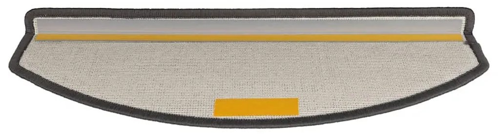 30 db sötétszürke, félkör alakú, nagy lépcsőszőnyegek 65 x 24 x 4 cm