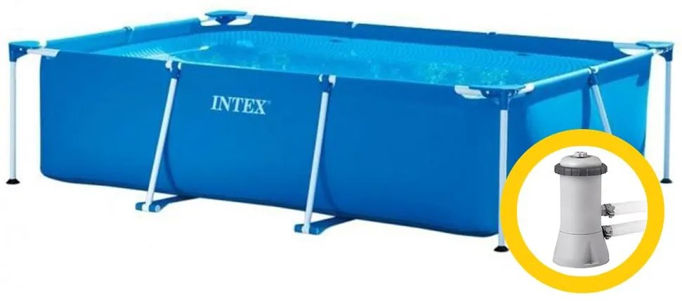 Intex Frame Family medence 2,6 x 1,6 x 0,65 m szűrőberendezéssel