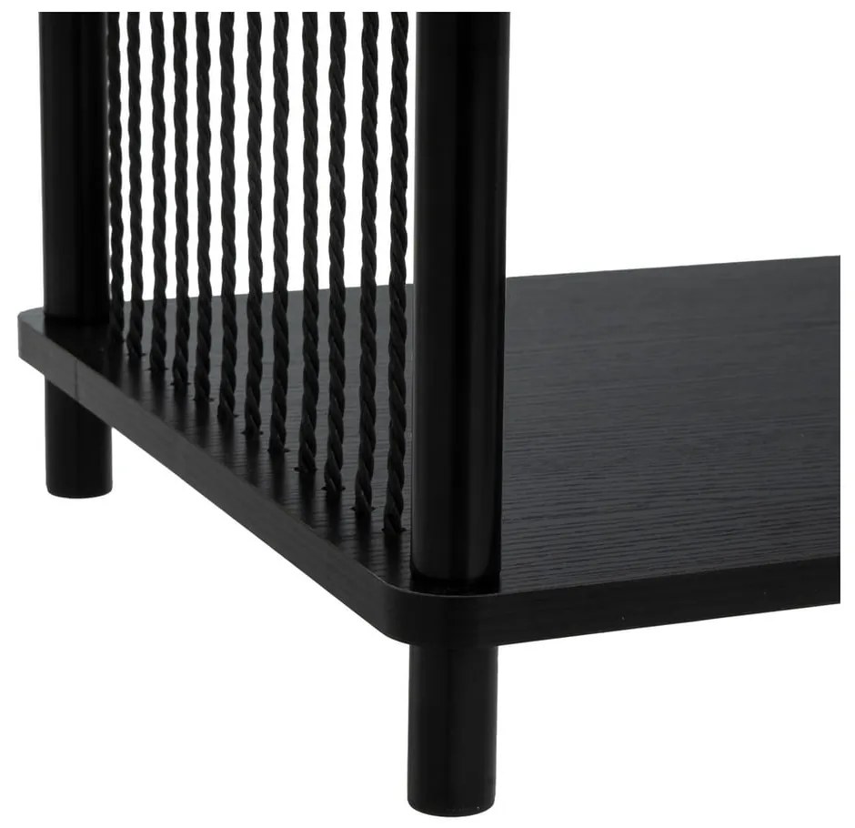 Fekete dohányzóasztal 40x80 cm Manila – Casa Selección