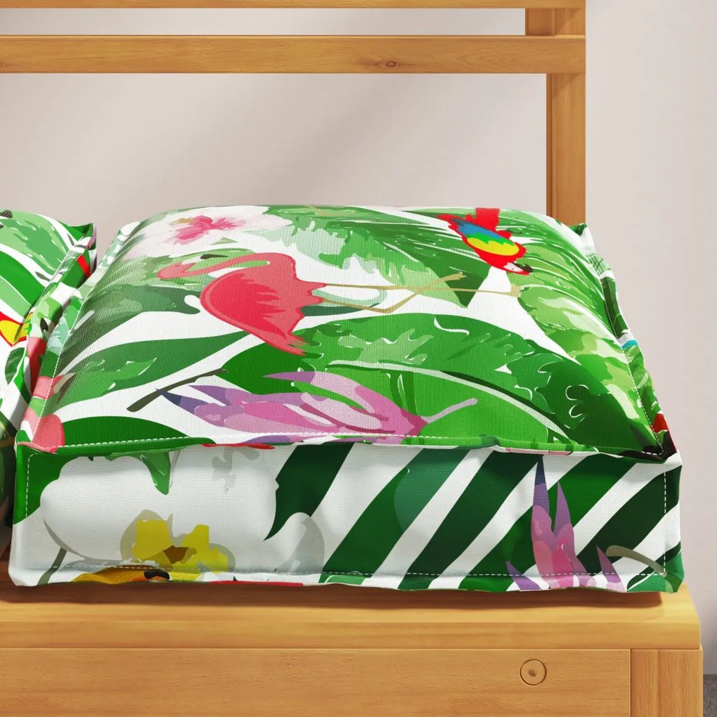 Raklap párna ülőfelülethez Floral 6 pcs Sokszínű 40 x 40 x 8 cm