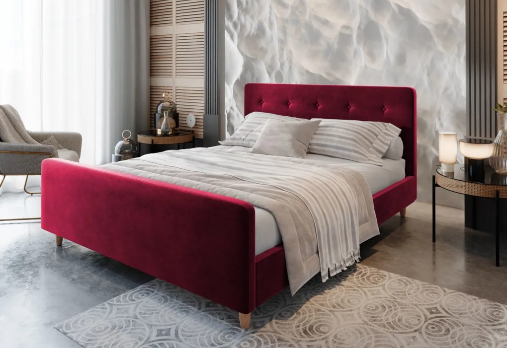 OSCAR kárpitozott ágy, 140x200, itaka 34