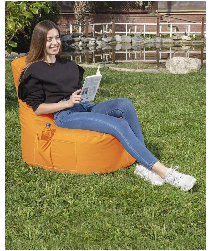 Narancssárga babzsákfotel EVA Sport – Floriane Garden