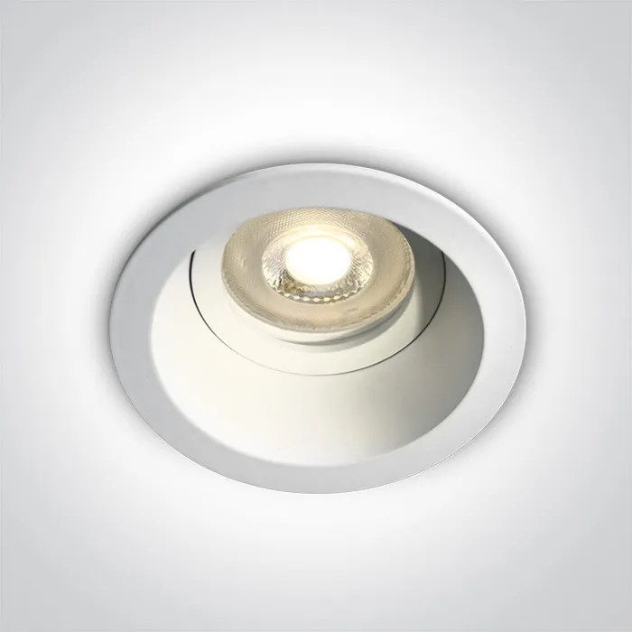 Fehér színű mennyzetbe építhető lámpa-ONE-LIGHT-10105D4W