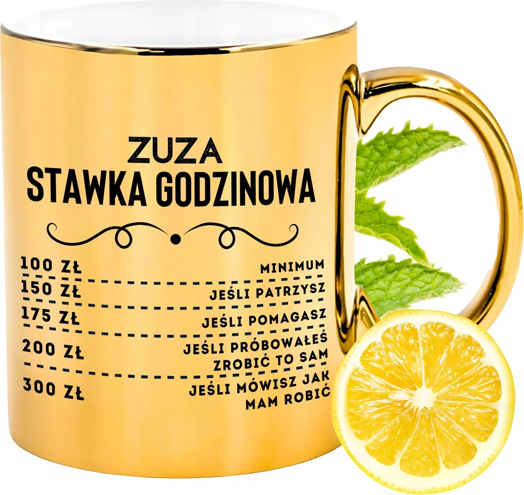 Prémium Arany Csillogó Bögre Zsuzsa Ajándék Nyomtatott Fotóval