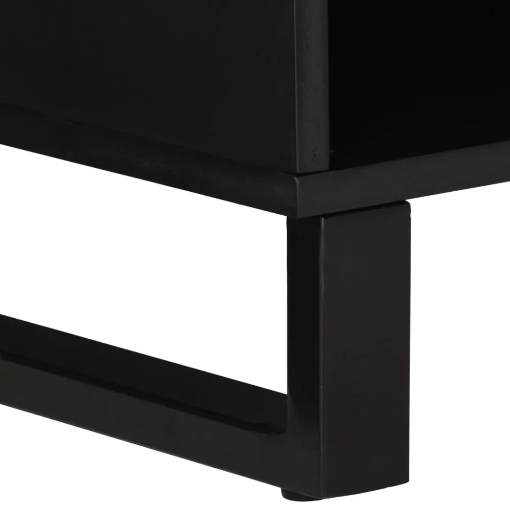 tömör mangó- és szerelt fa TV-szekrény 100 x 33 x 46 cm