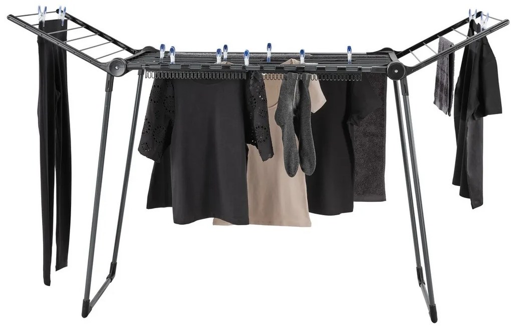 Leifheit PEGASUS 150 Solid Slim fekete ruhaszárító