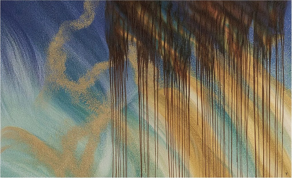 Fotótapéta Flizelin Fal a hálószobába Absztrakt kompozíció 416x254