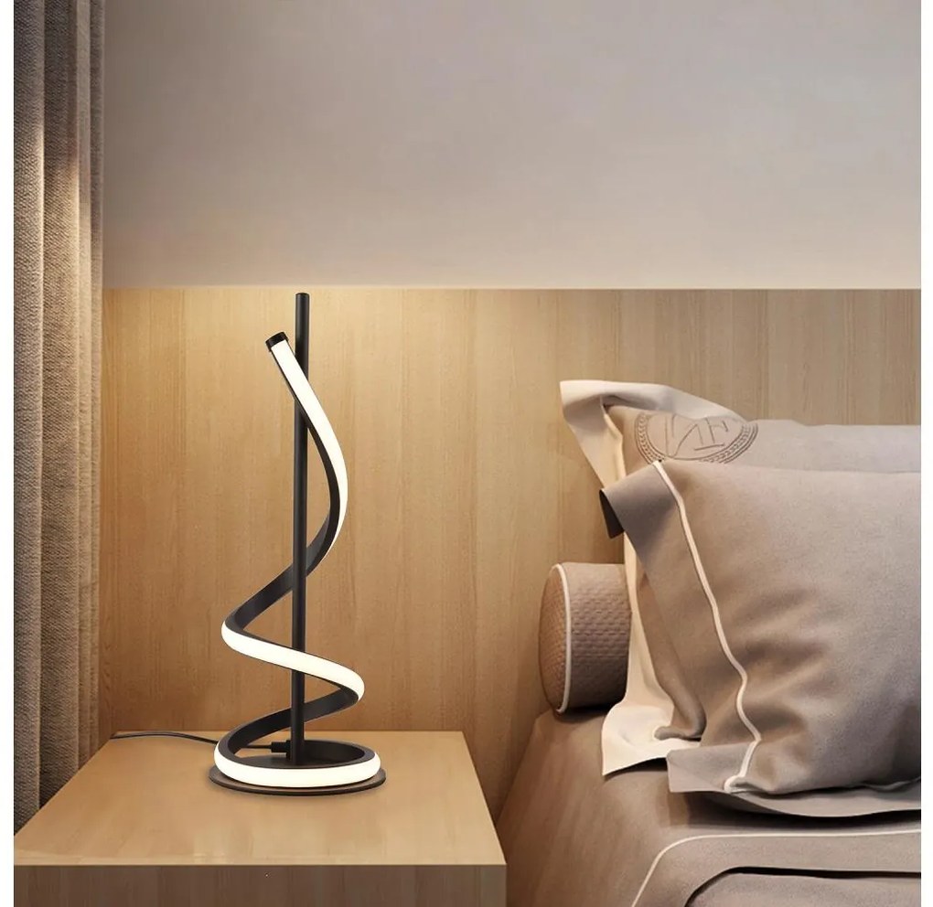 ONLI - LED Asztali lámpa TWIST LED/12W/230V 4000K 40 cm fekete