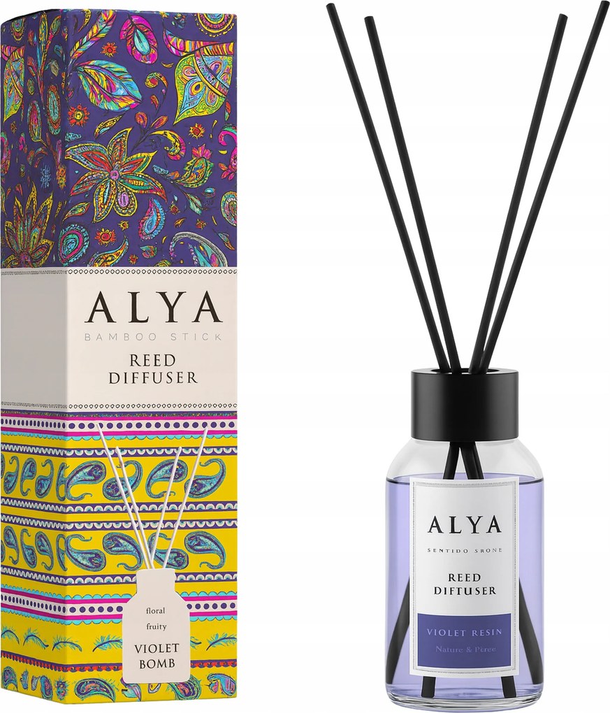 Illatosító pálcikák Alya 100ml AYA-040754 Violet Bomb Hatékony Tartós