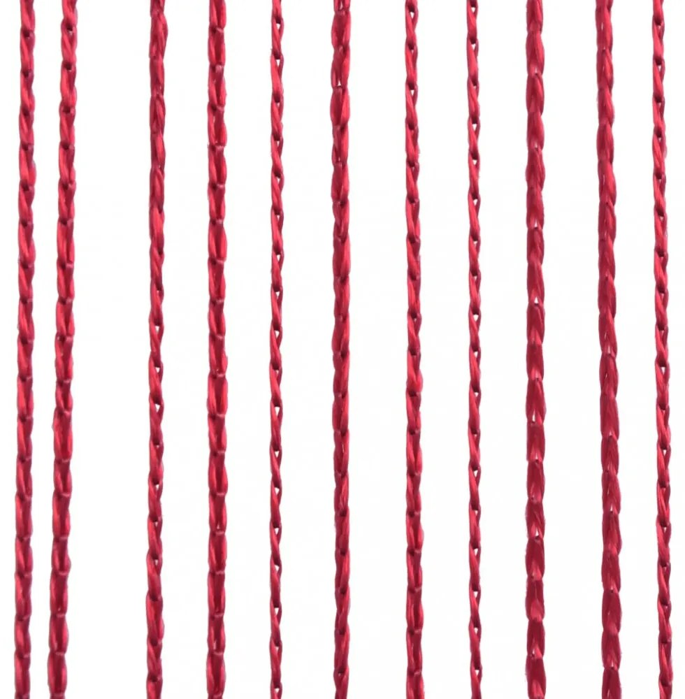 2 db burgundi vörös zsinórfüggöny 140 x 250 cm