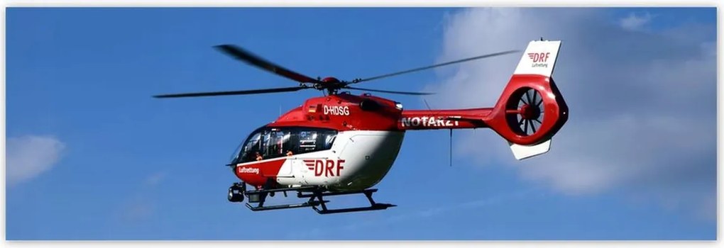 Poszterek 200x66 Piros-fehér Helikopter