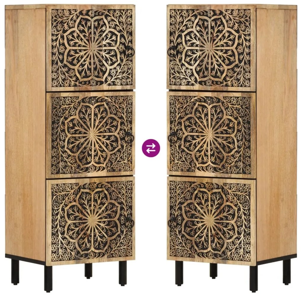 tömör mangófa tálalószekrény 40 x 33 x 110 cm