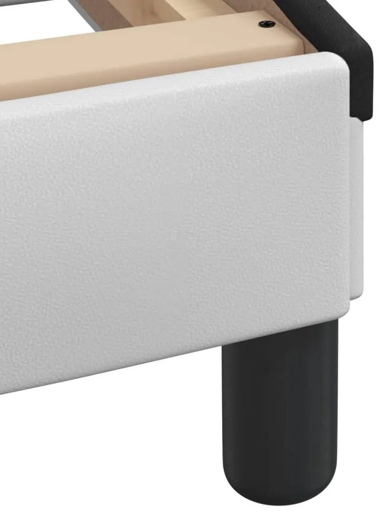 fehér és fekete műbőr ágykeret Viana matrac nélkül 180x200 cm