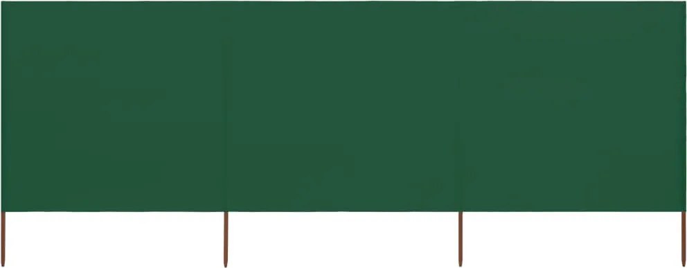 vidaXL zöld szövet 3-paneles szélfogó 400 x 160 cm