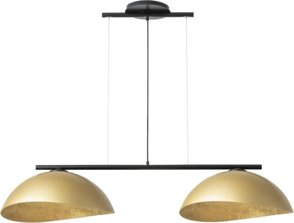 SIGMA LIGHTING 40580 SOLAR Többágú Függesztett Lámpa Fekete, Arany E27 IP20