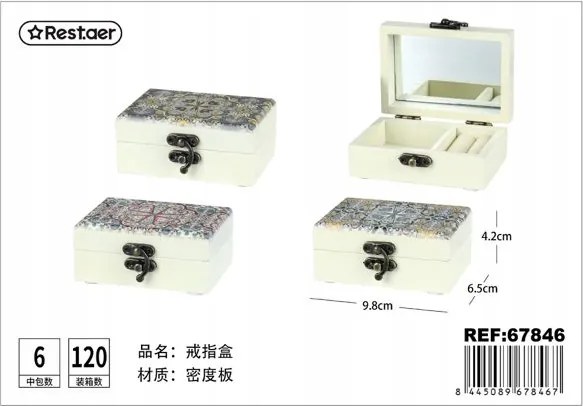 Elegáns ékszerdoboz változatos mintákkal