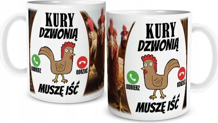 Vicces Bögre Csengetnek A Tyúkok, Mennem Kell