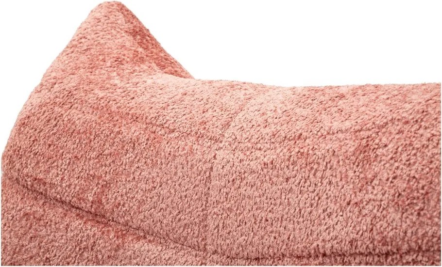 Rózsaszín buklé babzsákfotel Mask – Mauro Ferretti