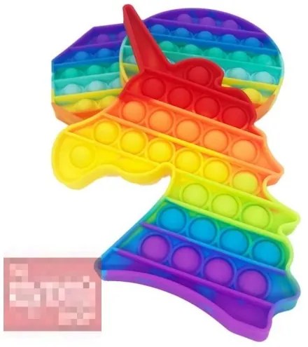 POP IT Óriás Egyszarvú játék, kreatív, stresszoldó, XXL méret