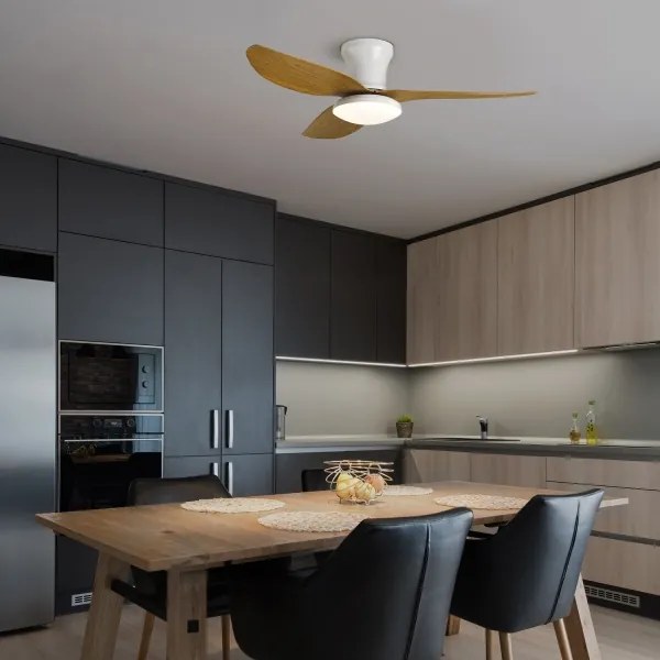 Brilagi-LED állítható mennyezeti ventilátor LED/30W/230V 3000-6500K fehér/barna+