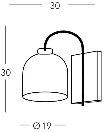Kolarz A1352.61.Gr - Fali lámpa NONNA 1xE27/60W/230V tölgy/fehér/szürke