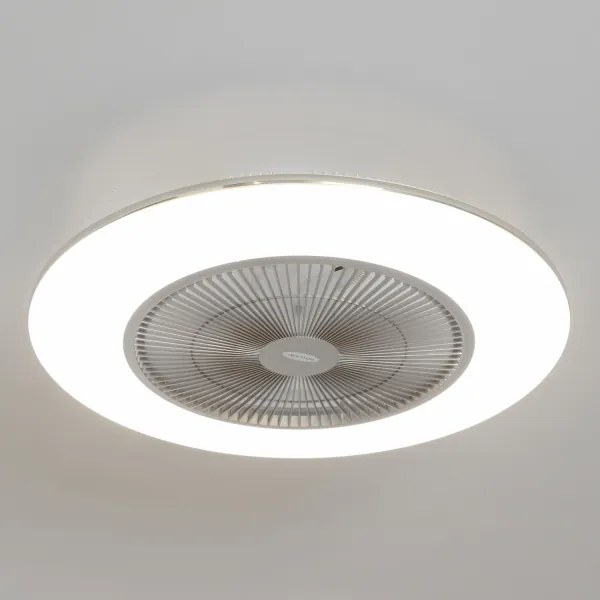 Brilagi - AURA LED/38W/230V dimmelhető ventilátoros lámpa ezüst + DO