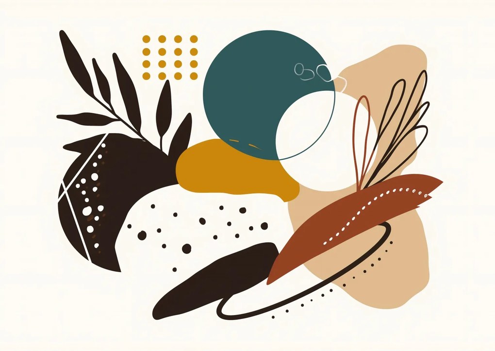 Poszter 84x59,5cm Virágos kaleidoszkóp