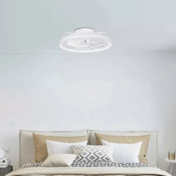 Aigostar - LED Dimmelhető mennyezeti ventilátor LED/40W/230V 2700-6500K + távirányító fehér