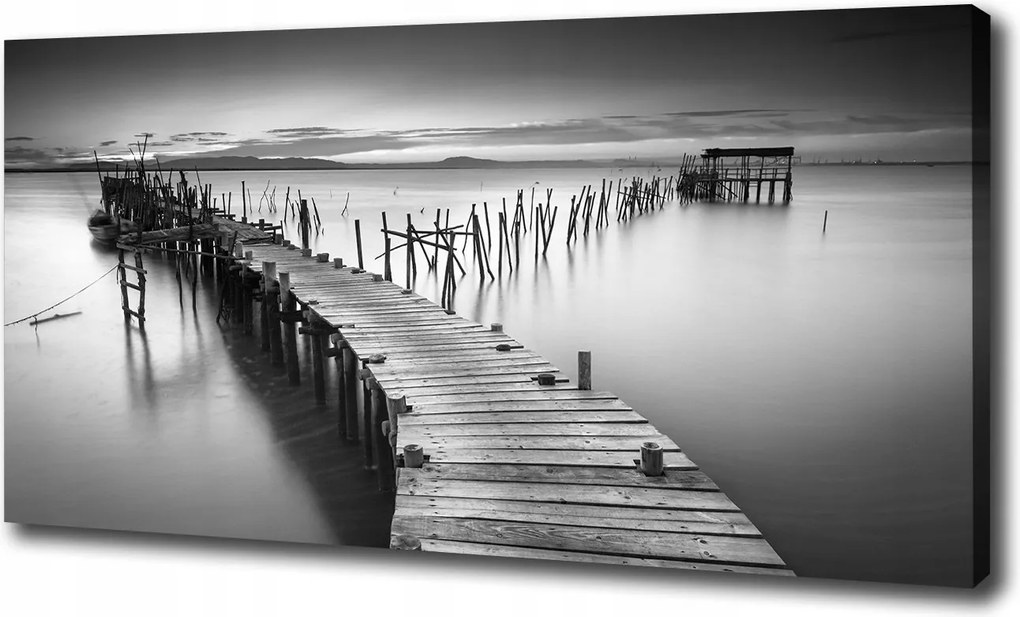 Vászonkép Fa móló 100x70 cm