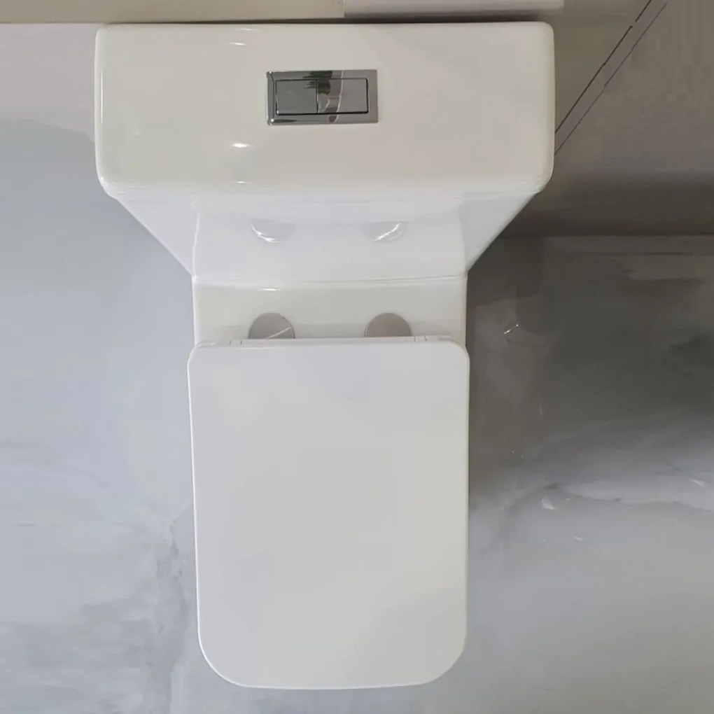 Eros ES QUADRO monoblokk WC - perem nélküli - WC ülőkével komplett