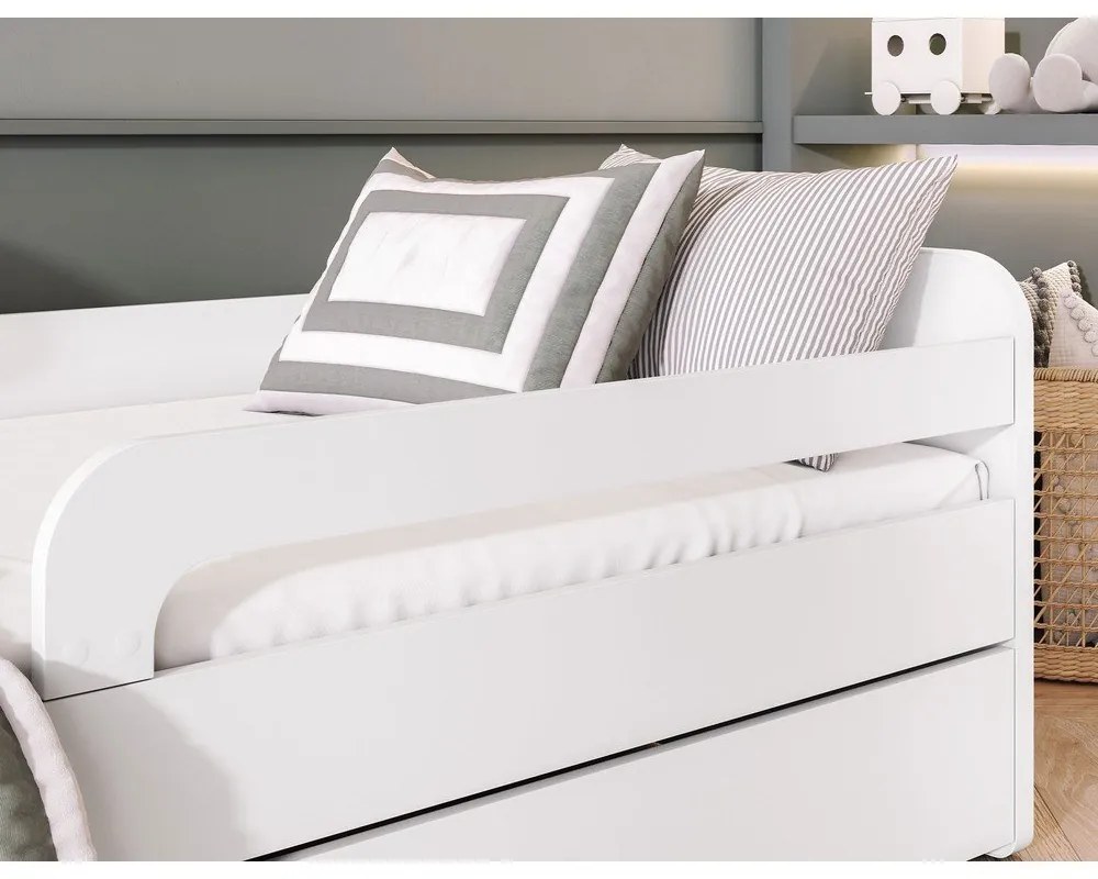 Fehér gyerekágy matraccal-ágyráccsal 80x160 cm Duuli – ELTAP