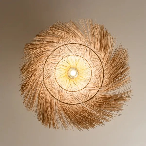 Brilagi - LED felületre szerelhető csillár CERIA BOHO 1xE27/40W/230V átm. 70 cm rattan