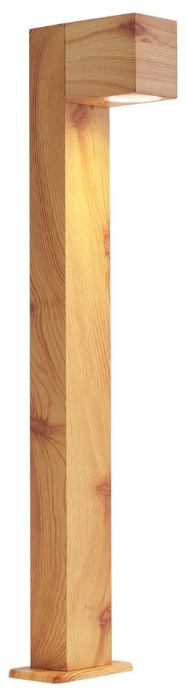 Modern kültéri állólámpa alumíniumból, famintával, 65 cm, IP44 - Baleno