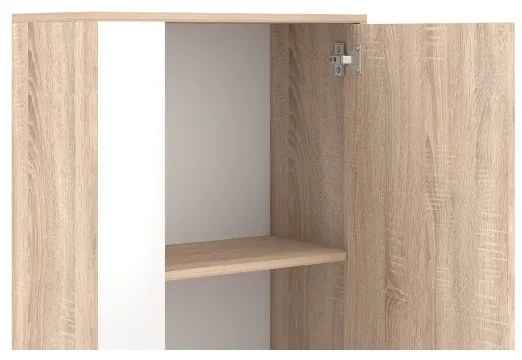 Nappali szekrénysor BRICK sonoma tölgy/fehér