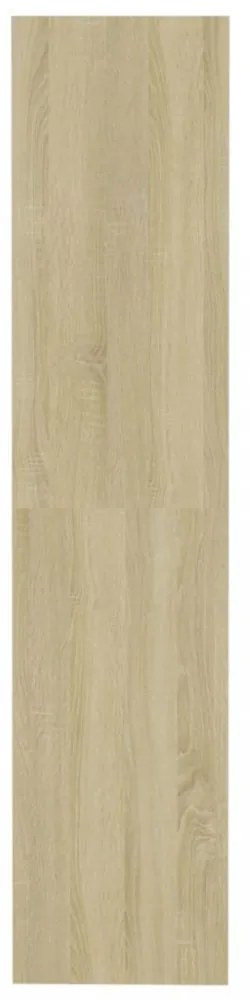 sonoma tölgy színű térelválasztó könyvszekrény 80x30x135 cm